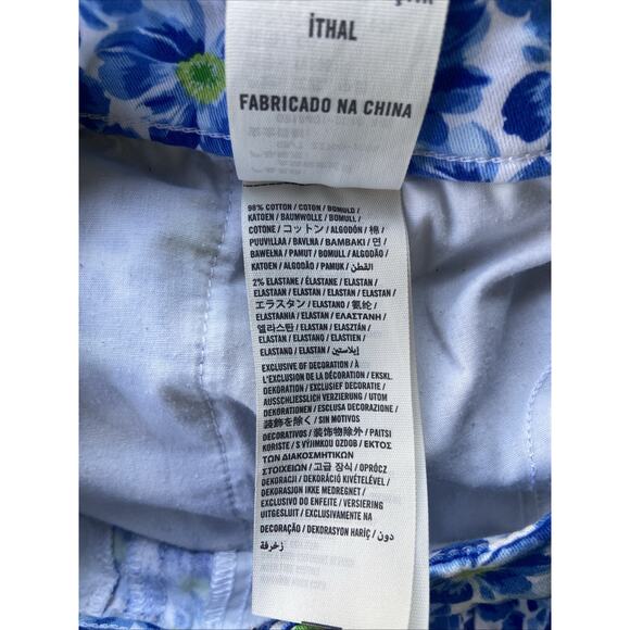 Abercrombie & Fitch Blue Pansy Flower Allover Floral Shorts Teen Womens 00 24 - Picture 10 of 10